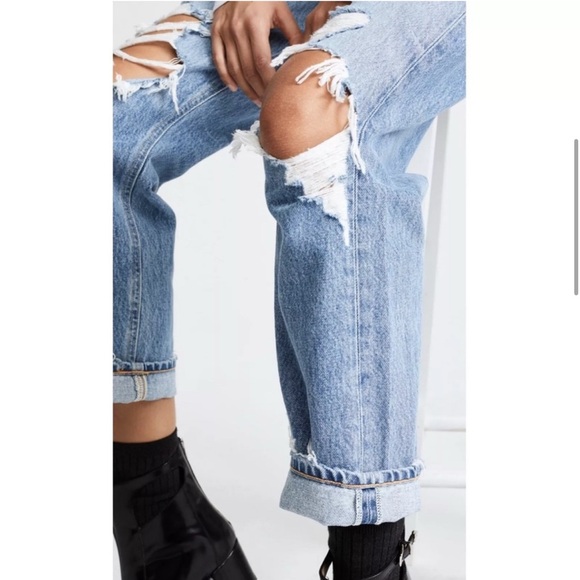 AGOLDE 90s High Rise Loose Fit Jeans Fall Out Wash
Distressed Denim 23 A069C-811 - Picture 5 of 16